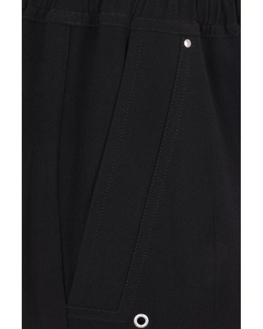 Rick Owens Blue Cargobelas Cargo-Pocket Palazzo Pants
