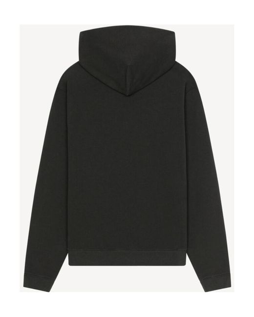 KENZO Black Paris Logo Patch Hoodie for men
