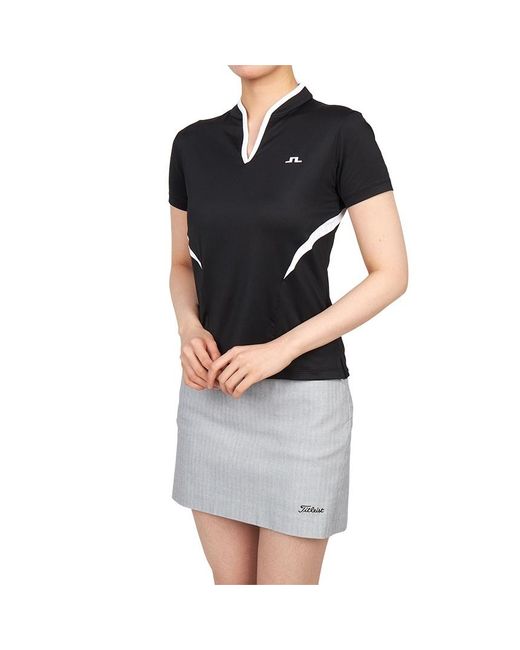 J.Lindeberg Black Short-Sleeved Polo Shirt