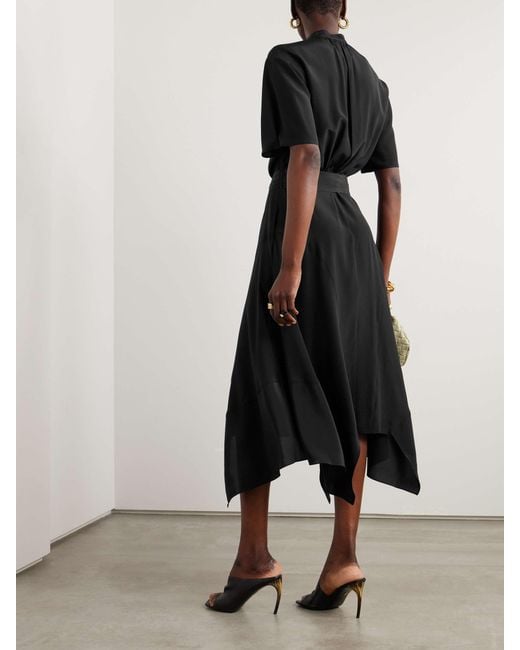 Stella McCartney Black Iconics Crepe Asymmetric Dress