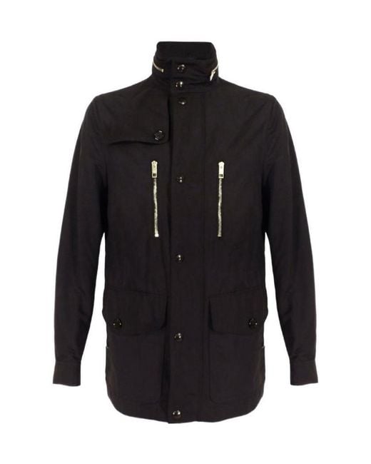 Burberry Blue High-Collar Long-Sleeved Casual Jacket for men