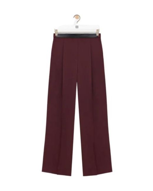 Loewe Purple Pleated Casual Pants
