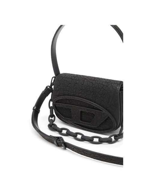 DIESEL Black 1Dr Logo Plaque Shoulder Bag