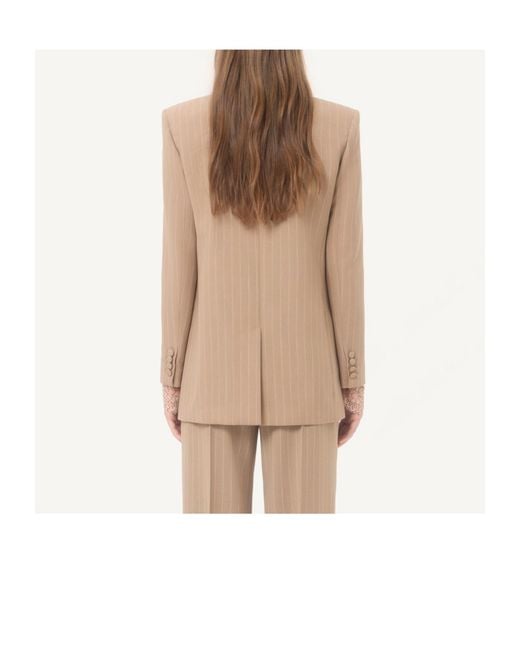 Valentino Natural Faded Pinstripe Jacket