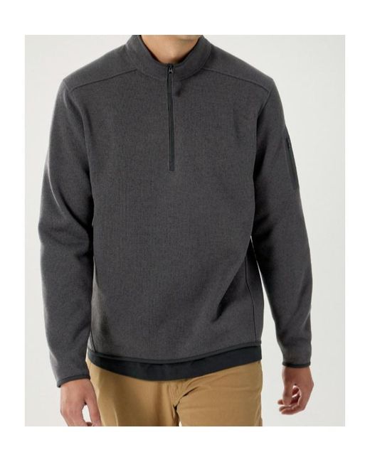 Arc'teryx Gray Covert 1/2 Zip-Up Sweater for men