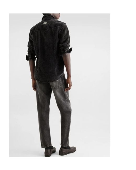 Dolce & Gabbana Gray Denim Trousers for men