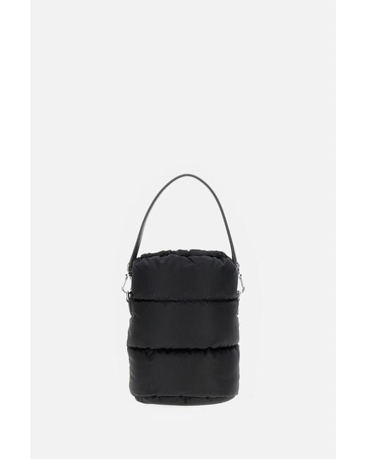 Moncler Black Caradoc Padded Drawstring Bucket Bag