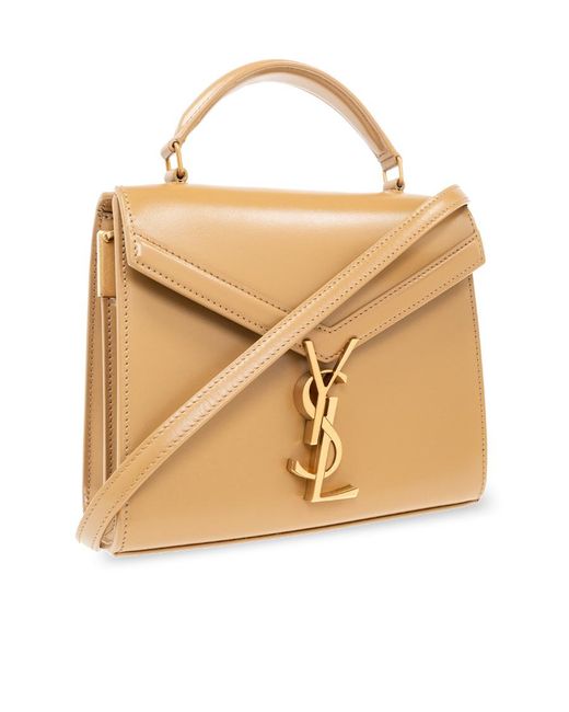 Saint Laurent Metallic Cassandra Mini Top Handle Bag