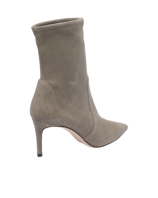 Stuart Weitzman Gray Stuart Power Bootie 75