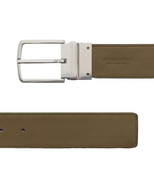 Bottega Veneta Multicolor Intrecciato Reversible Belt for men
