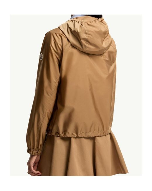 Moncler Brown Coquelicot Drawstring Hooded Jacket
