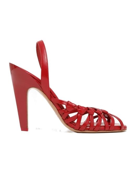 Chloé Red Chloé Estra Heeled Sandals