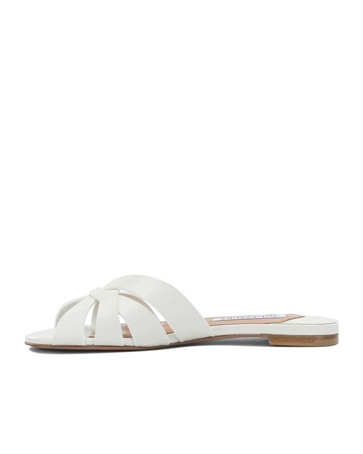 Aquazzura White 'Copacabana' Slide