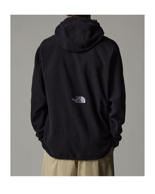 The North Face Black Shearling Hooded Jacket for men
