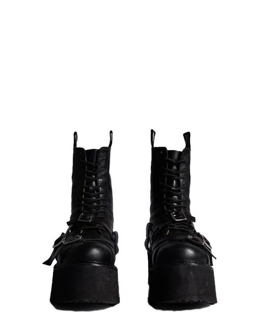 R13 Black Round Toe Short Boots