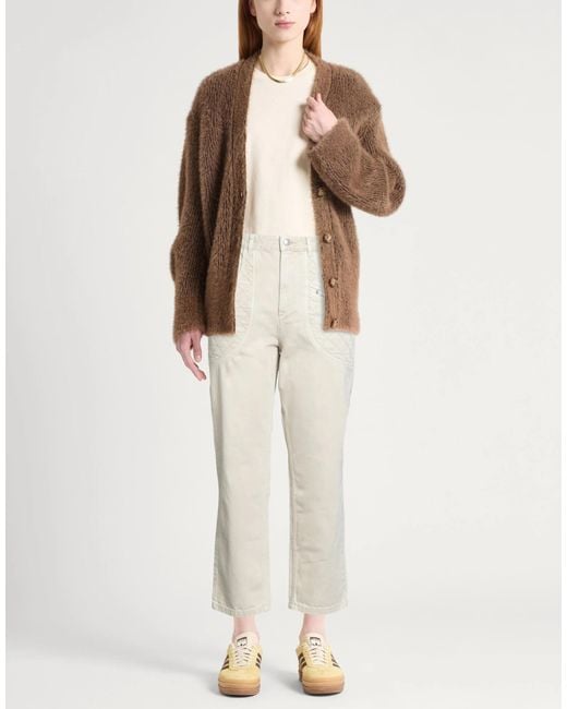 Isabel Marant Natural Minimalist Solid Color Straight Leg Jeans
