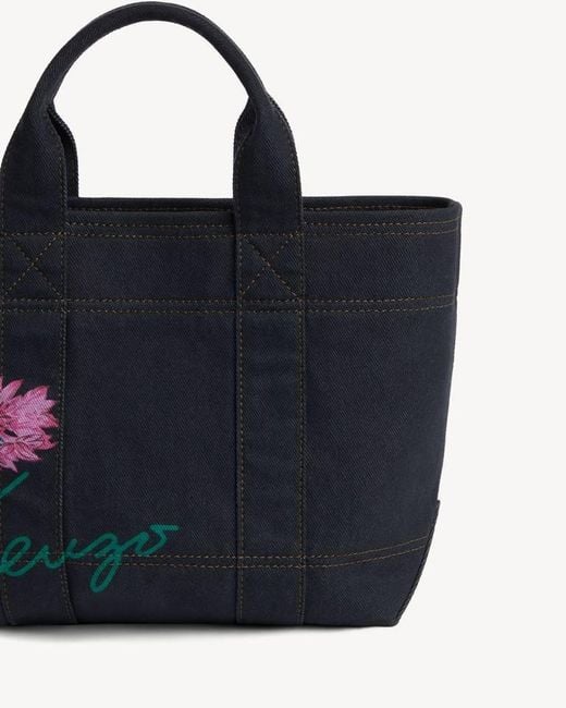 KENZO Blue Tulip' Small Tote Bag for men