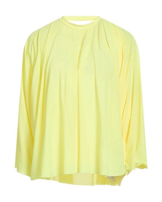 MM6 by Maison Margiela Yellow Plain Colour Top