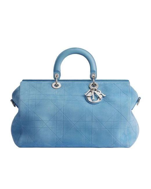 Dior Blue Zippered Shoulder Bag for men