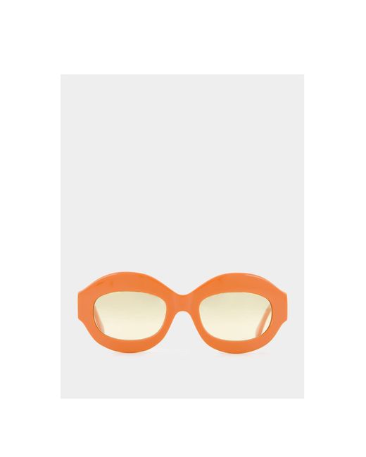 Retrosuperfuture White Full Frame Sunglasses