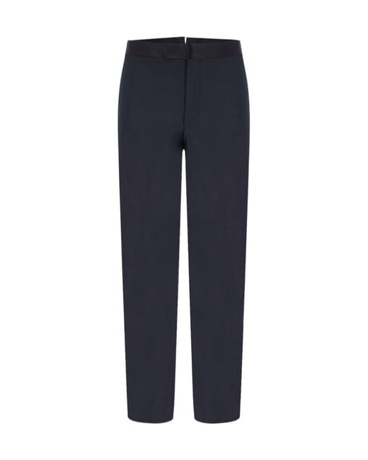 Tom Ford Blue Sheldon Fine Wool-Satin Tuxedo Trousers for men