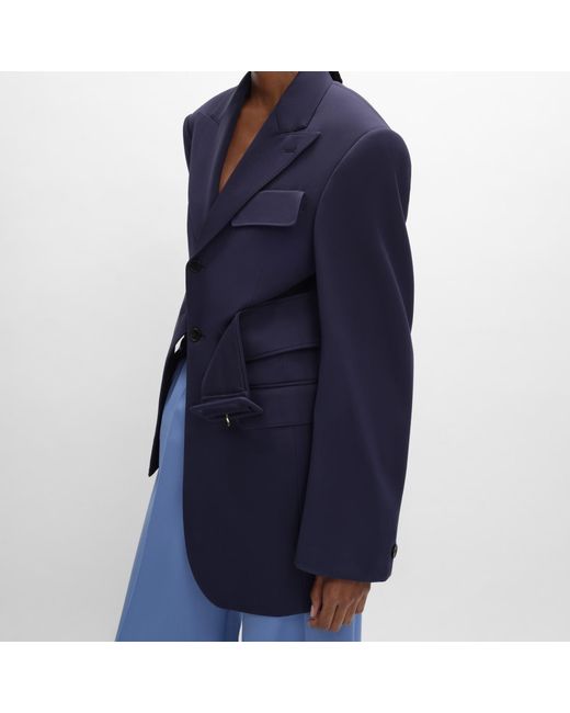 Céline Blue Colonne Jacket