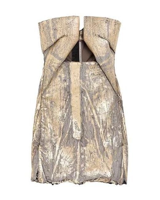 Rick Owens Natural Slim-Fit Denim Dress