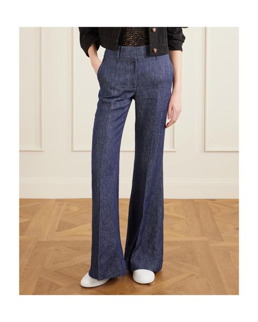 Gabriela Hearst White Round-Toe Low-Top Casual Shoes