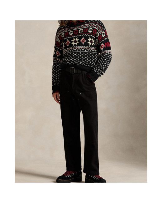 Polo Ralph Lauren Black Crew Neck Jumper for men