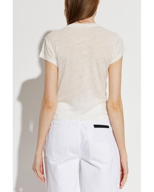 IRO White V-Neck Top