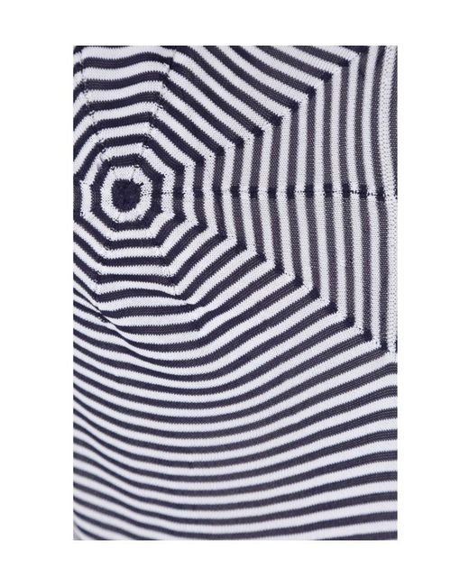 Bottega Veneta Gray Striped Sleeveless Top