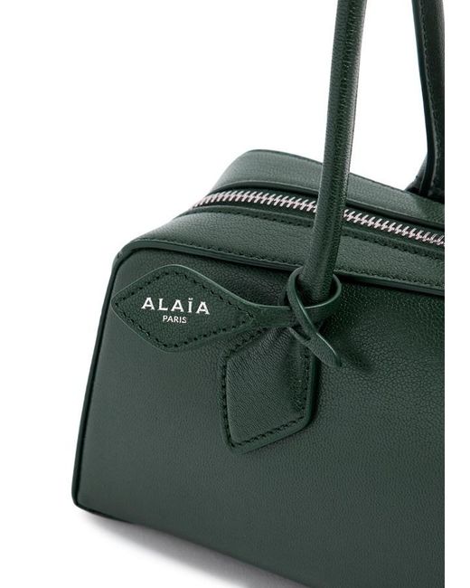 Alaïa Green Le Teckel Medium Grained Leather Shoulder Bag