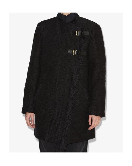 Isabel Marant Black Garmia Asymmetrical Front Jacket