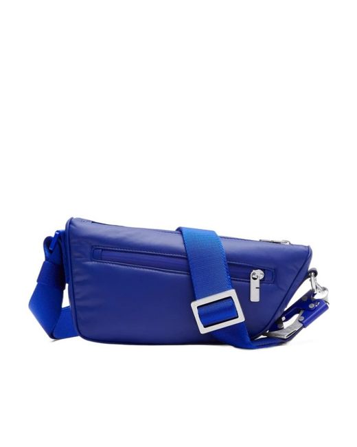 Burberry Blue Shield Leather Crossbody Bag for men