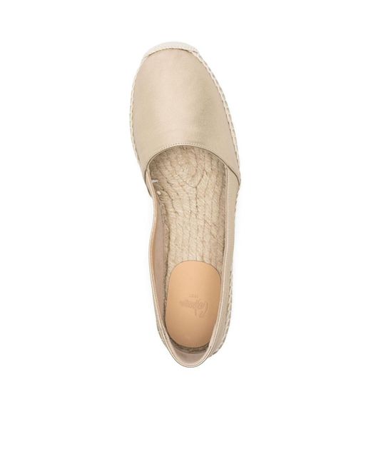 Castaner Natural Straw-Woven Flat Shoes
