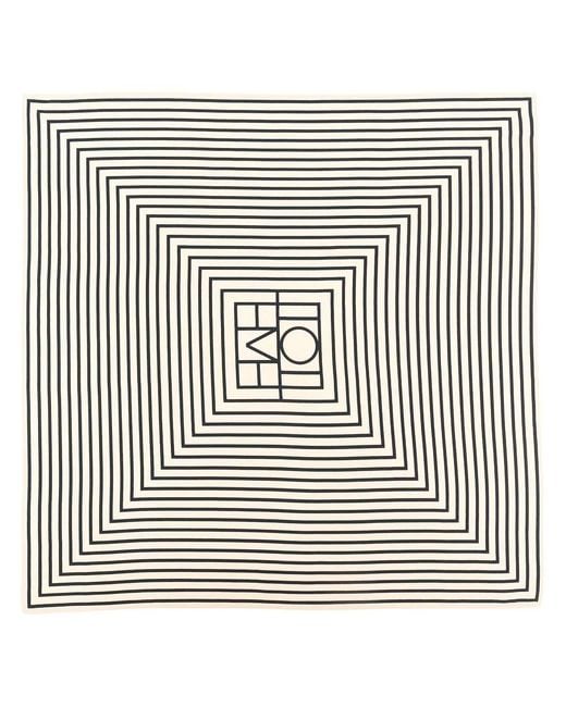 Totême Black Striped Square