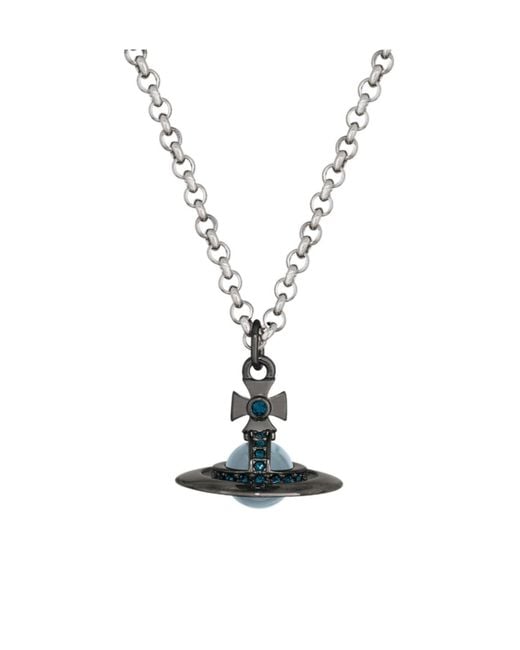 Vivienne Westwood Metallic New Tiny Orb Pendant Necklace for men