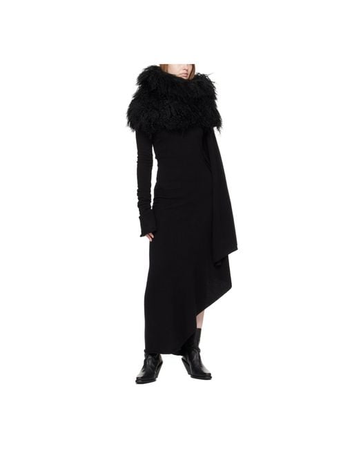 Ann Demeulemeester Black Ragna Shearling