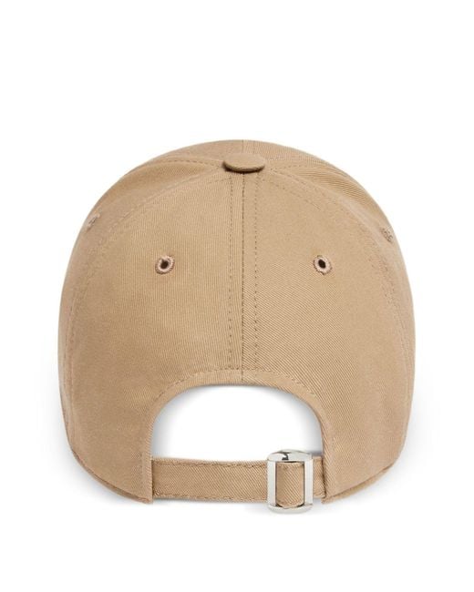 Courreges Natural Ac-Logo Cotton Cap