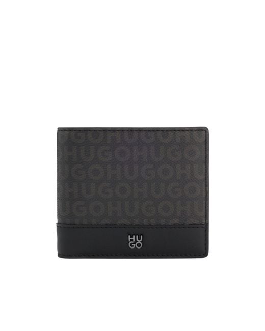 Boss Black Logo Print Wallet for men