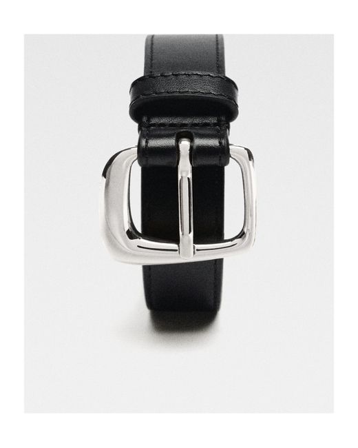 Jacquemus White La Ceinture Ovalo J Buckle Belt