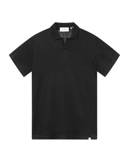 Les Deux Black Short-Sleeved Polo Shirt for men