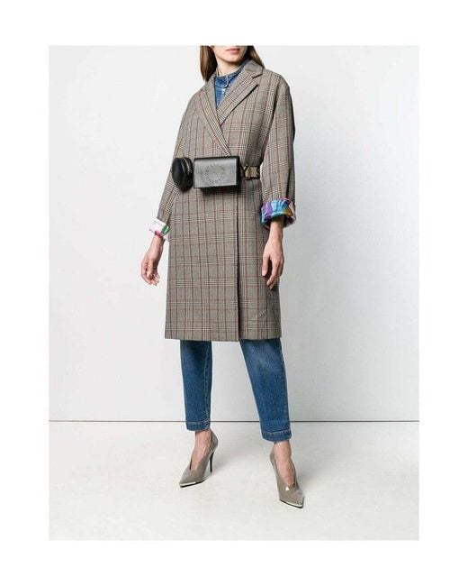 Stella McCartney Gray Plaid Coat