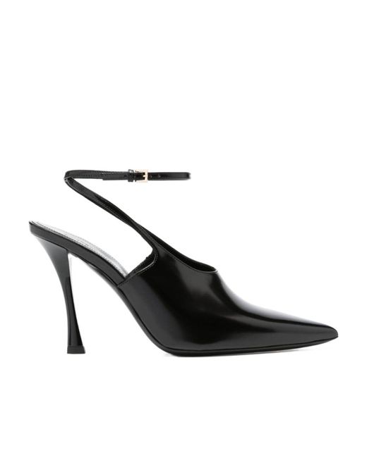 Givenchy Black Show Pointed-Toe Slingback Pumps