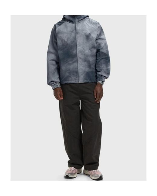 Arte' Blue Sunfade Aero Track Jacket for men