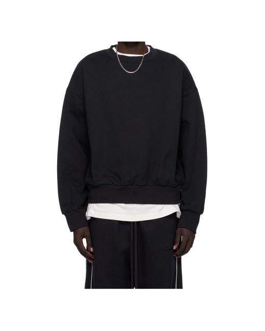 Fear Of God Blue Logo-Print Cotton Sweatshirt for men