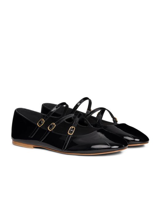 Céline Black Les Ballerines Criss-Cross Babies Ballerina