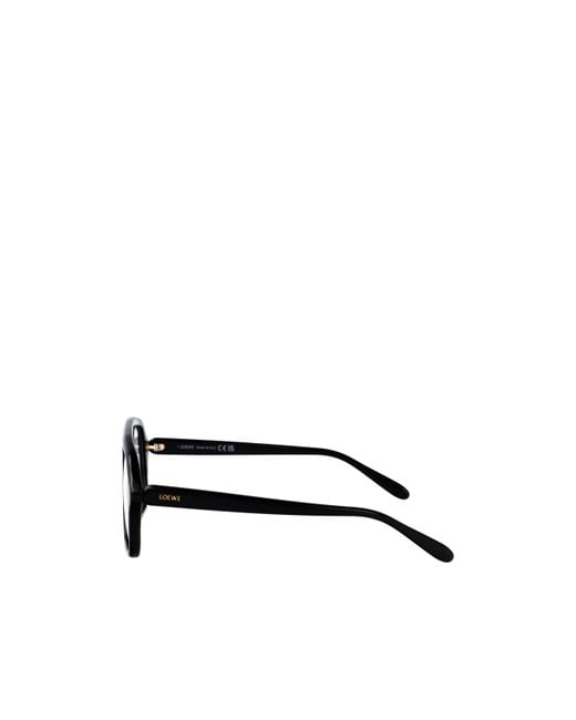 Loewe White Pilot Frame Glasses