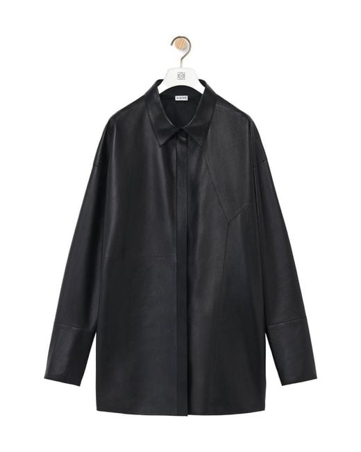 Loewe Black Puzzle Leather Shirt