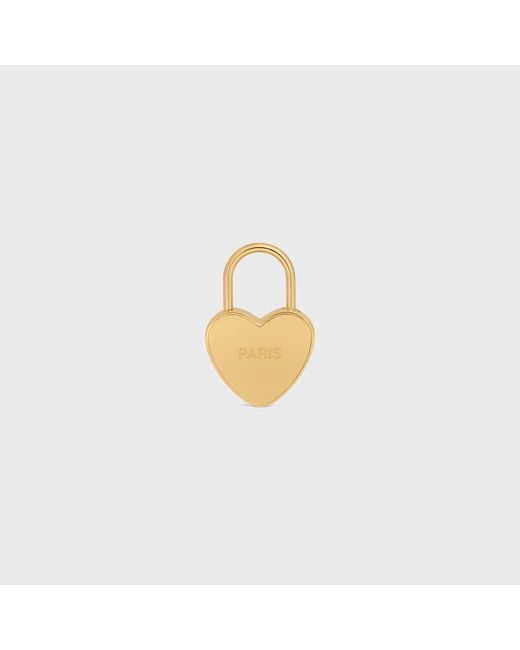Céline White Charms Heart Padlock